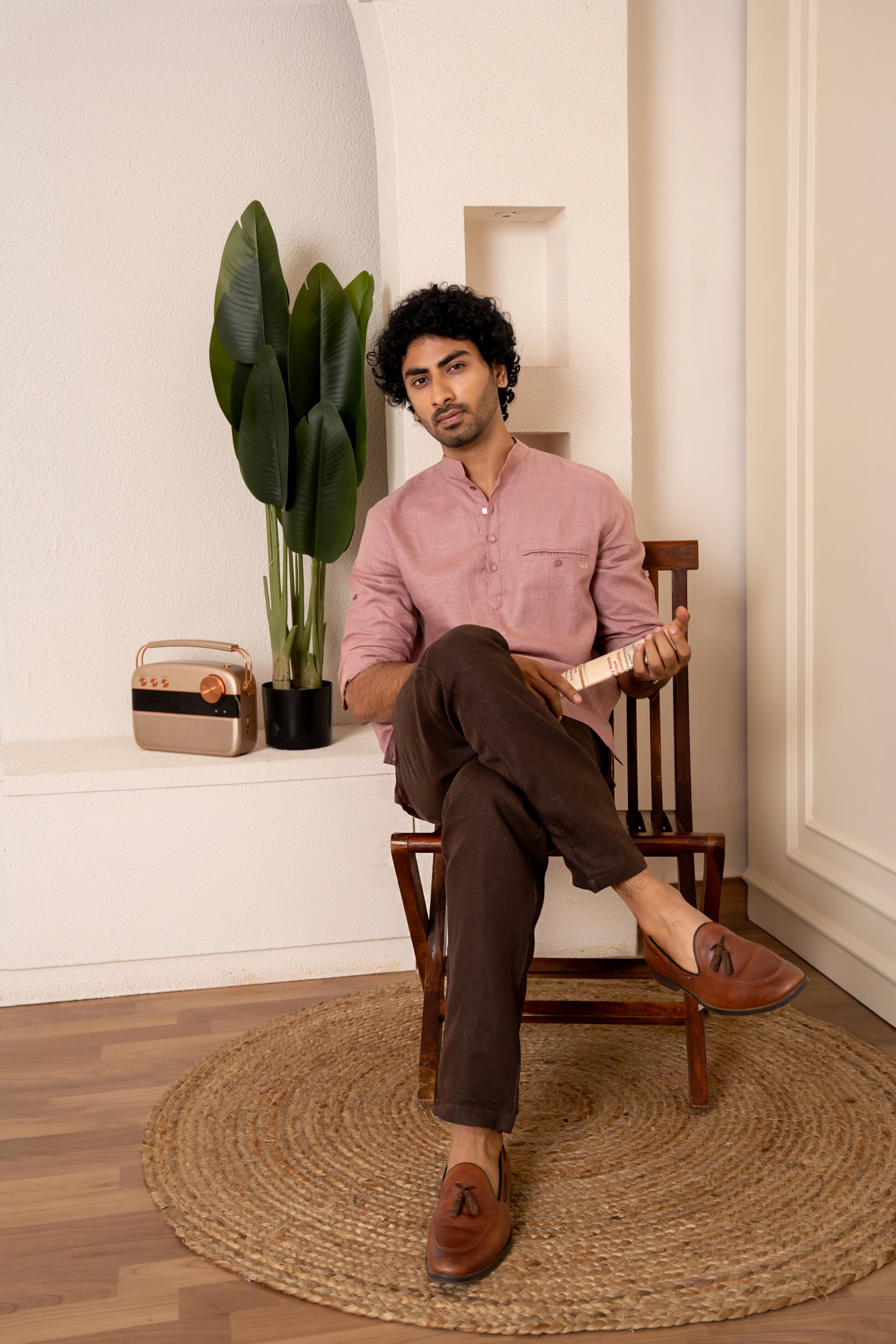 AWADH Trousers - Brown