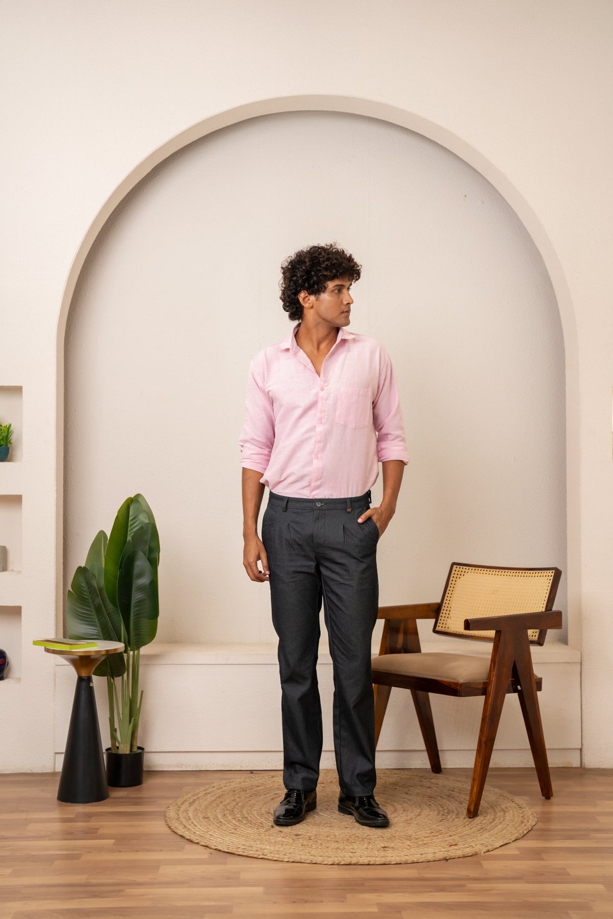 Cotton Denim Trousers