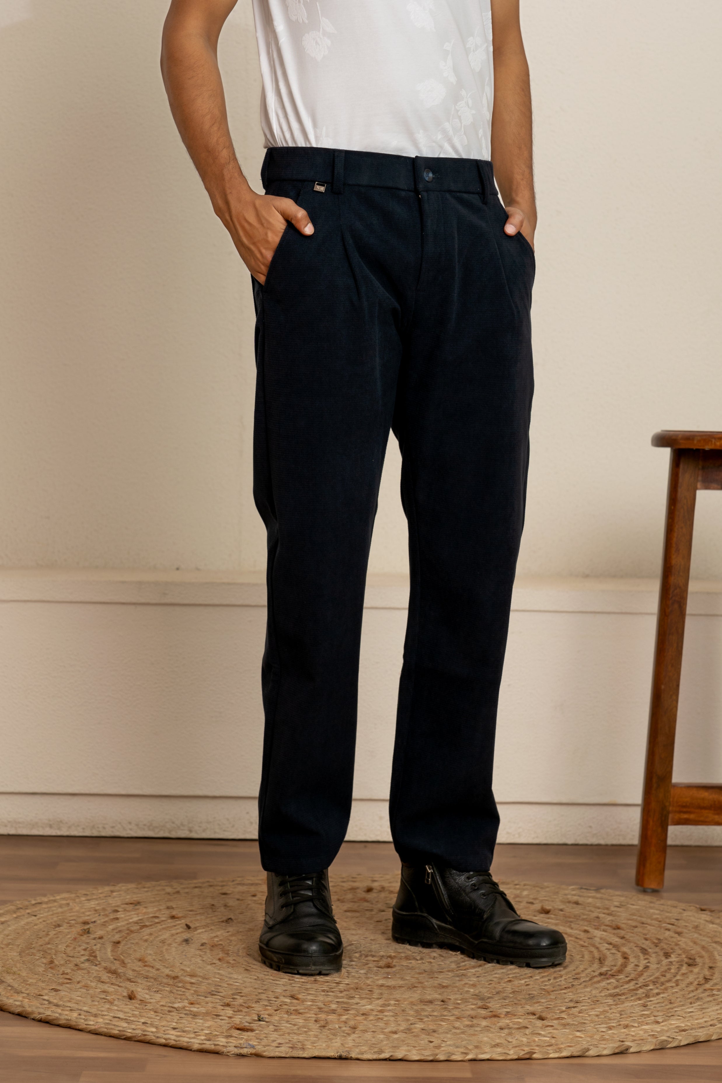 PRAYAG II Trousers - Dark Indigo