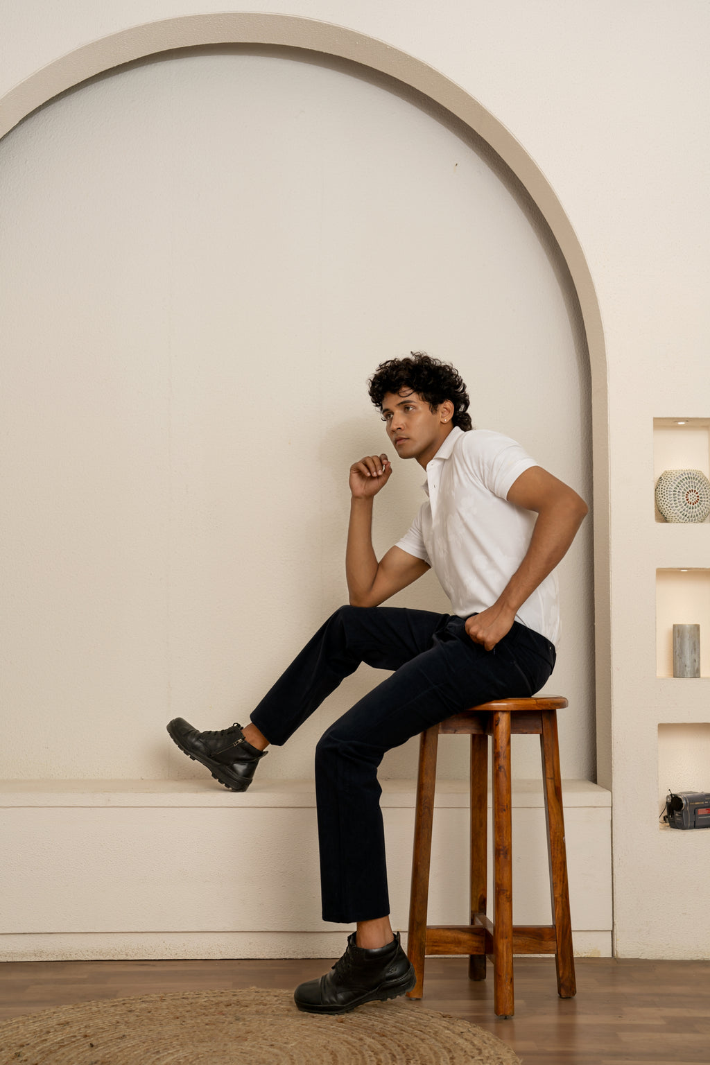 PRAYAG II Trousers - Dark Indigo