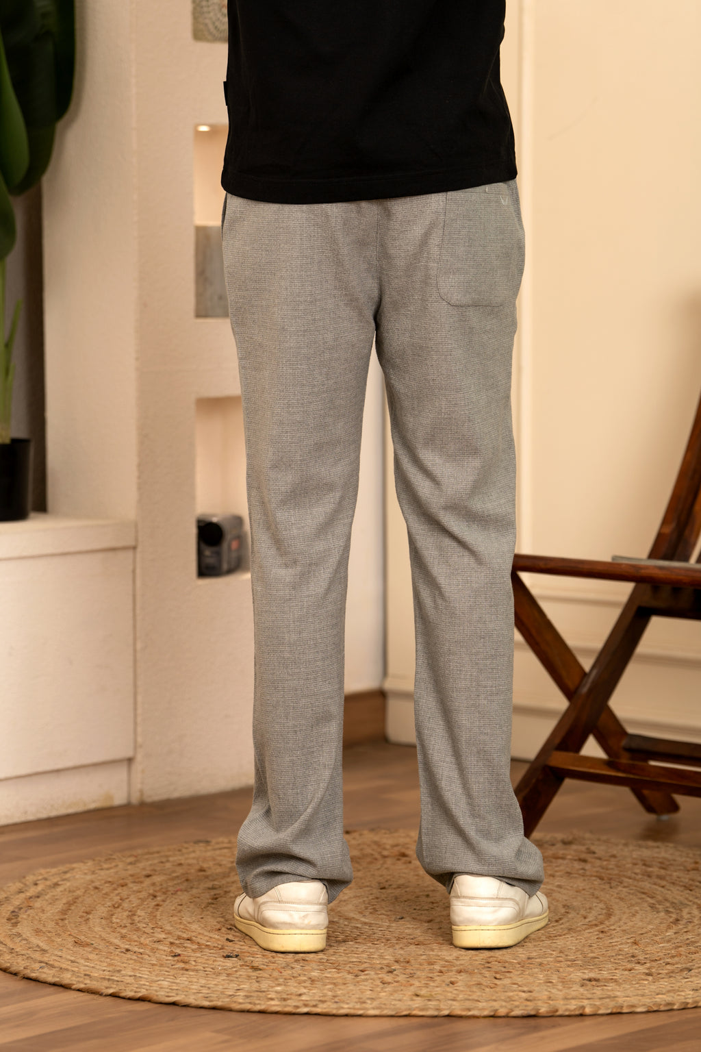 Gray Popcorn Linen Bottom