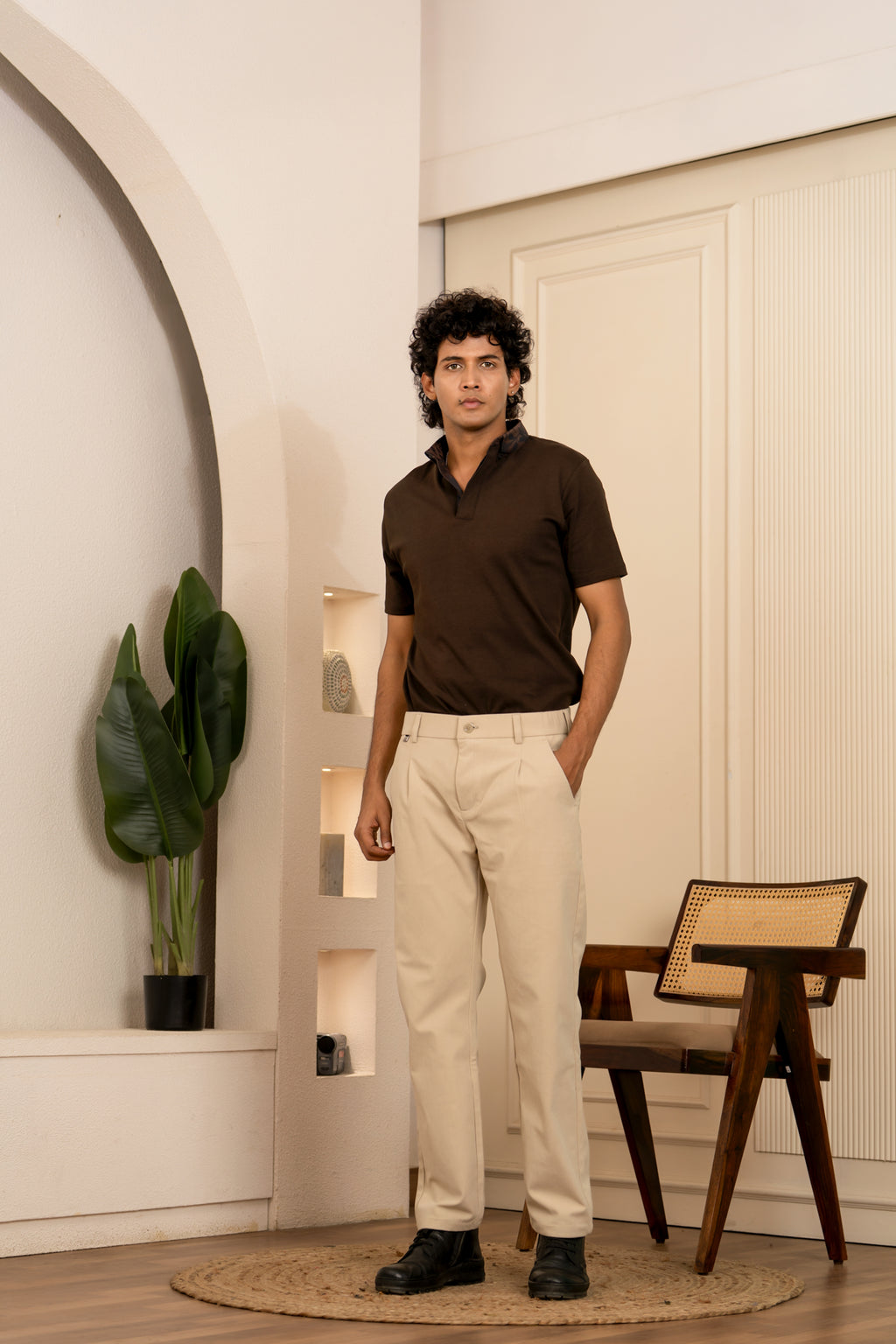 PRAYAG II Trousers - Beige