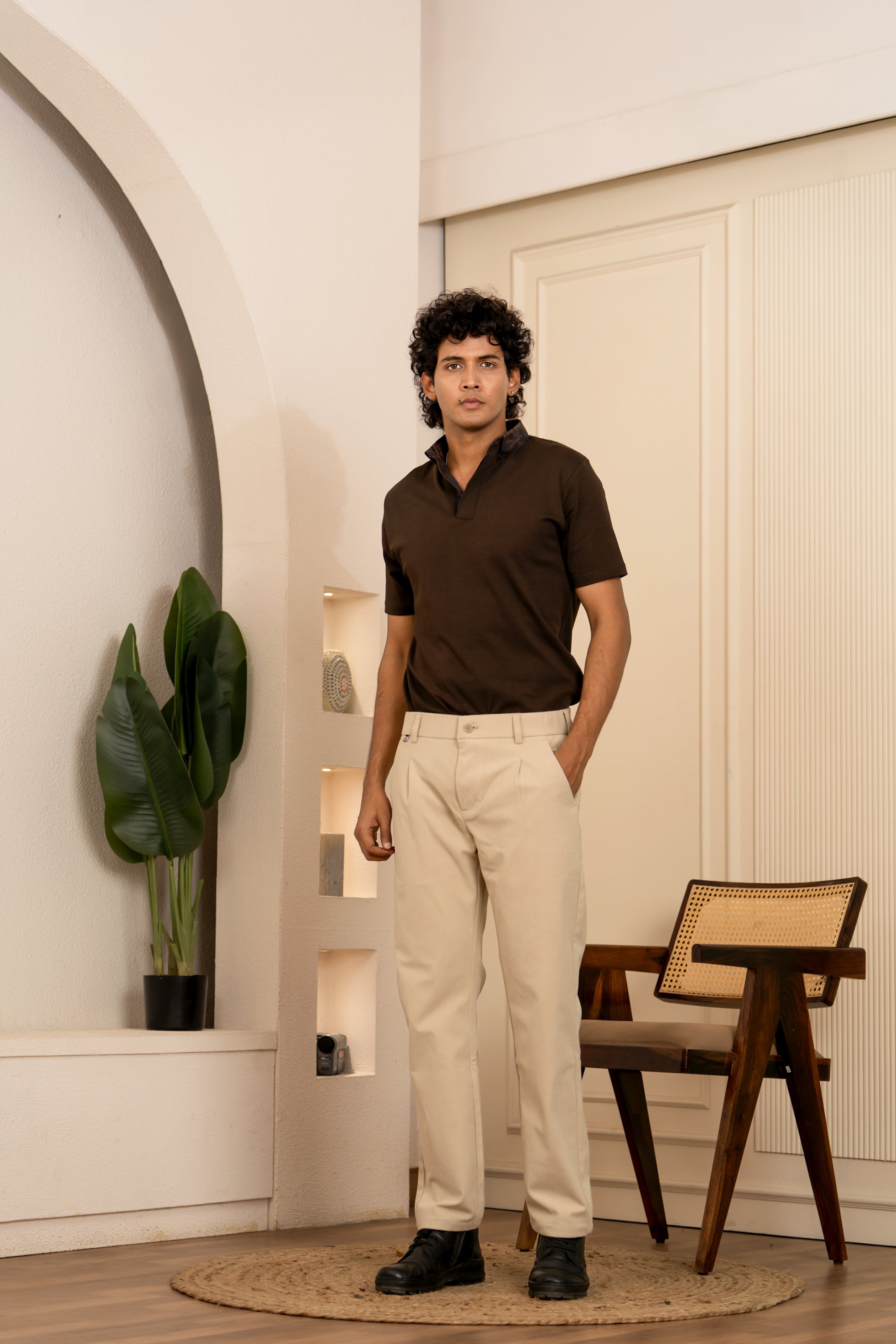 PRAYAG II Trousers - Beige