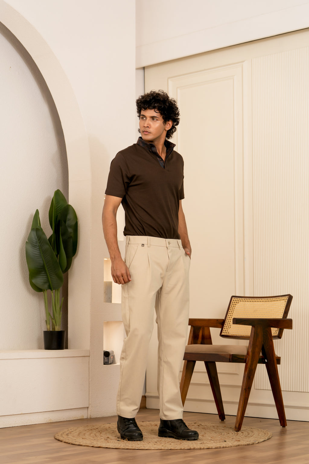 PRAYAG II Trousers - Beige