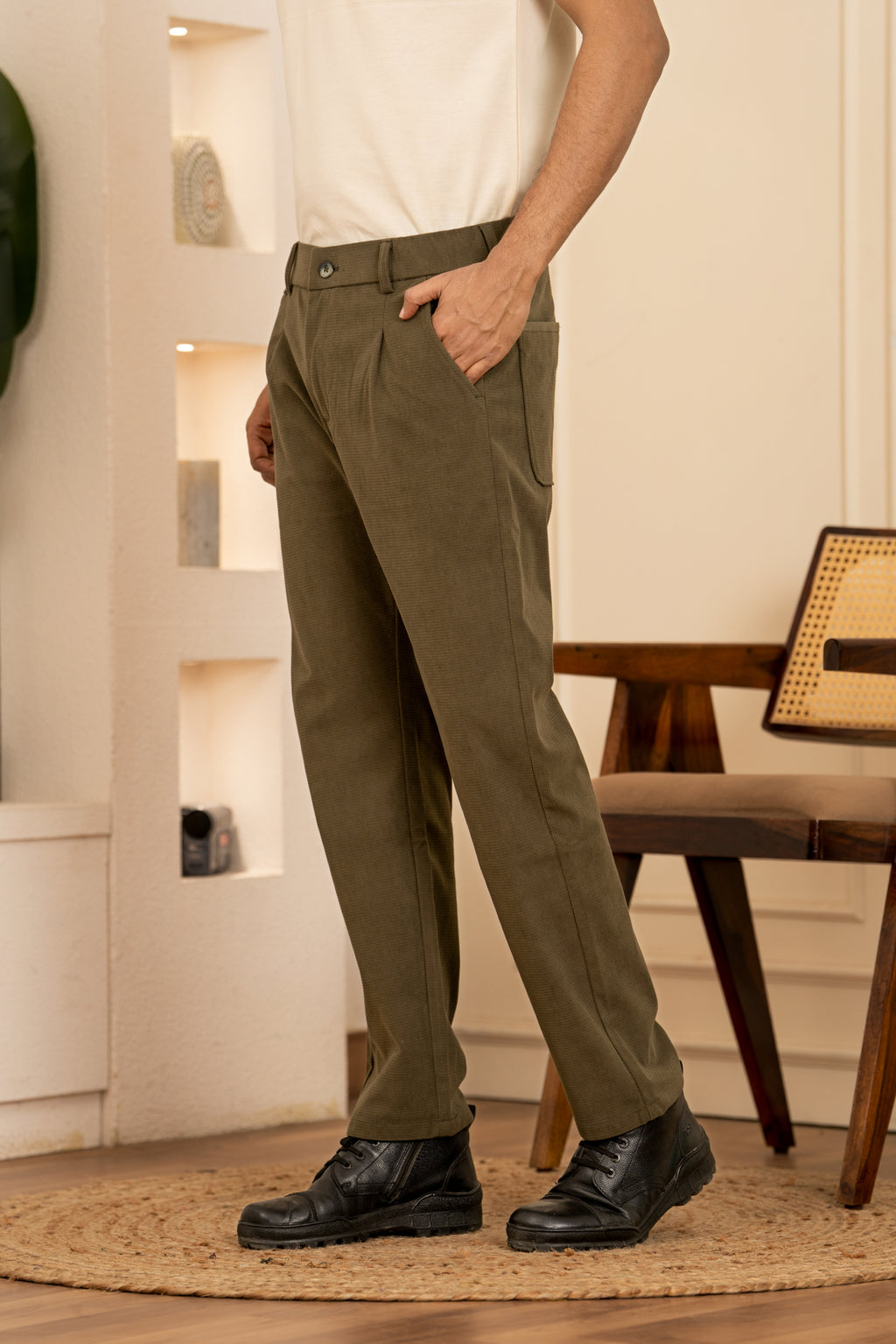 PRAYAG II Trousers - Olive