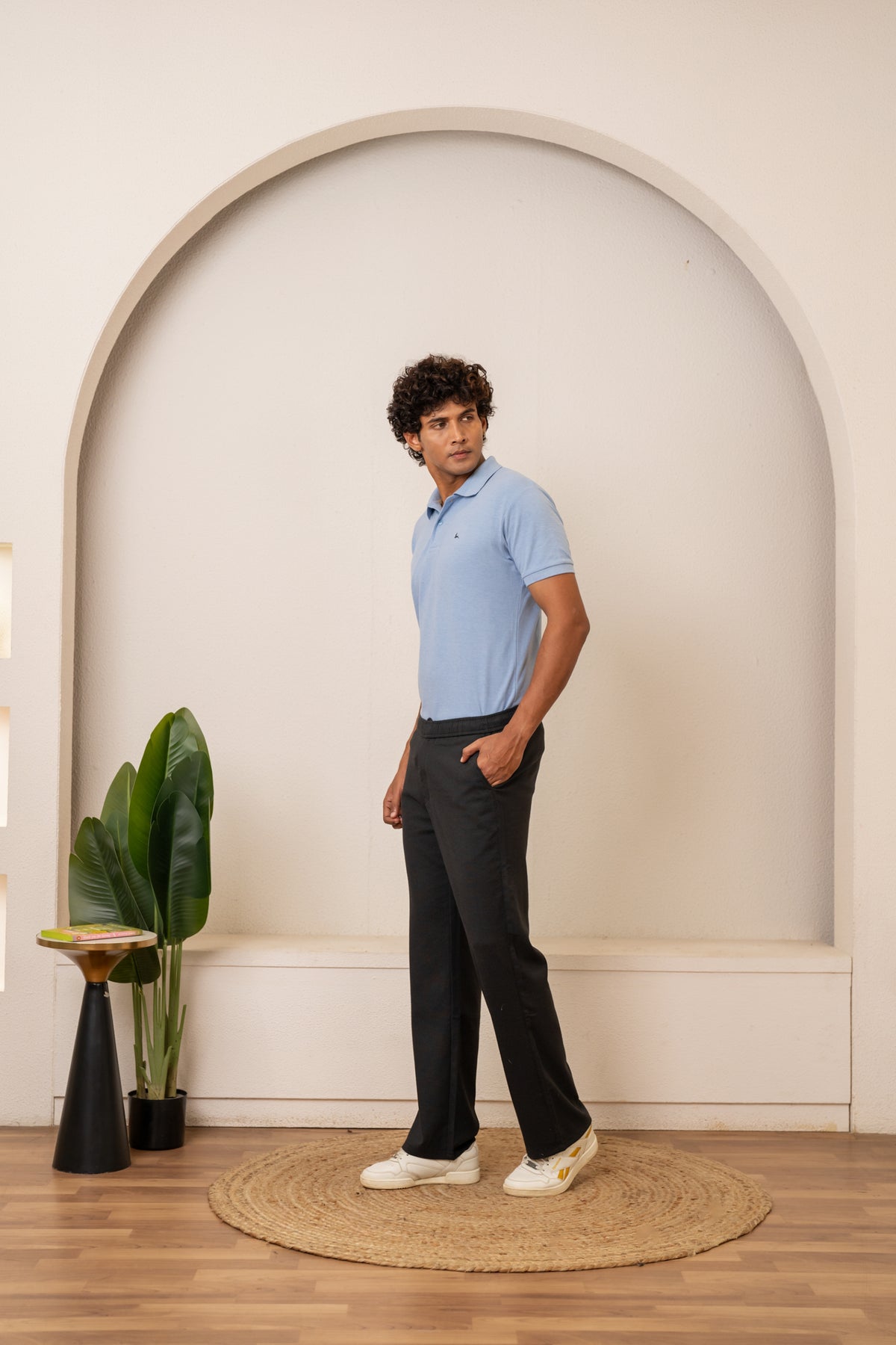 Dark Gray Popcorn Linen Bottom