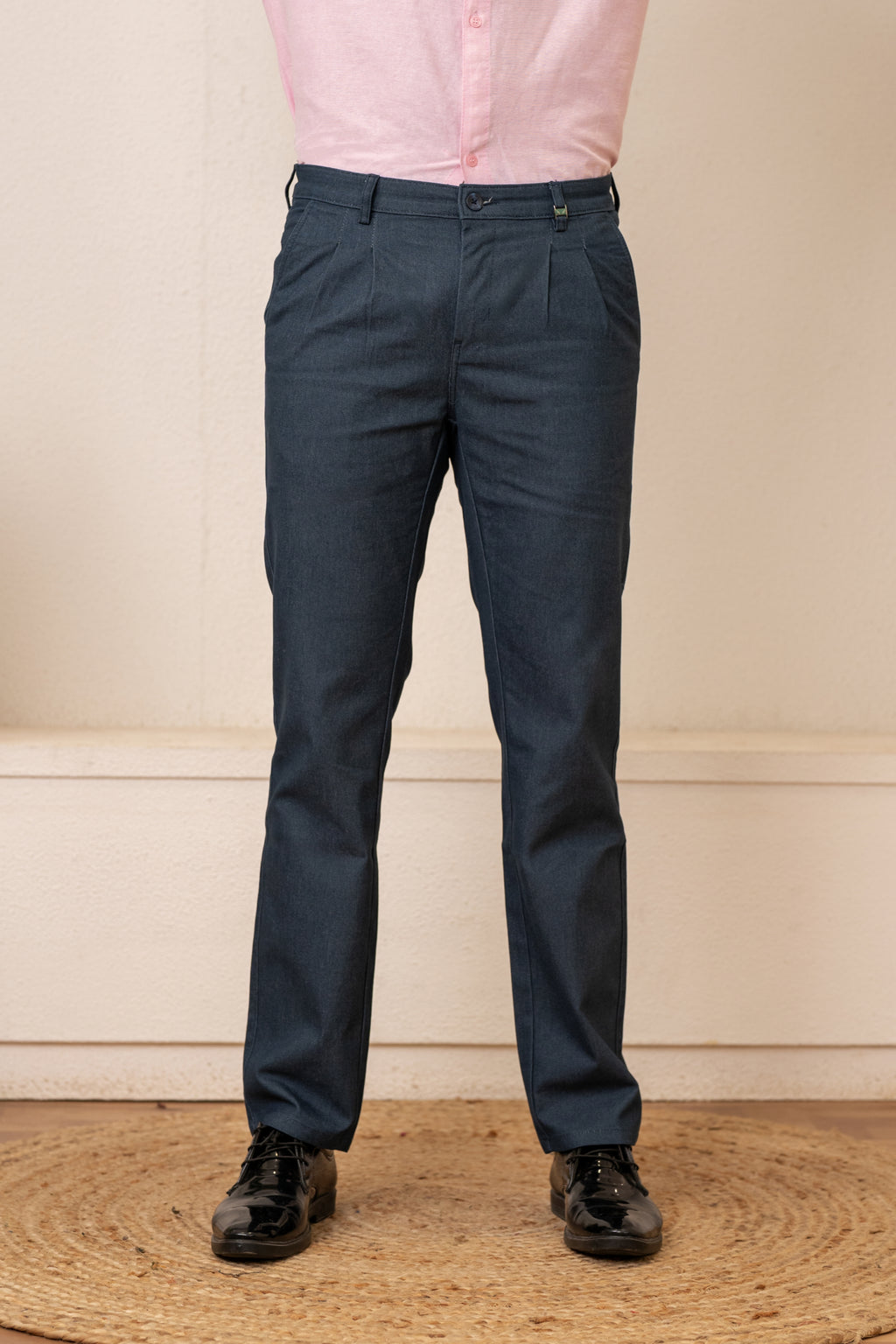 Blue Cotton Denim Trousers