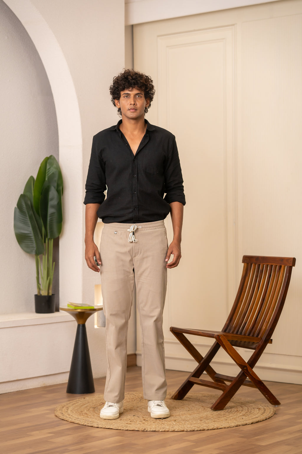 Beige Everyday Smart Trouser