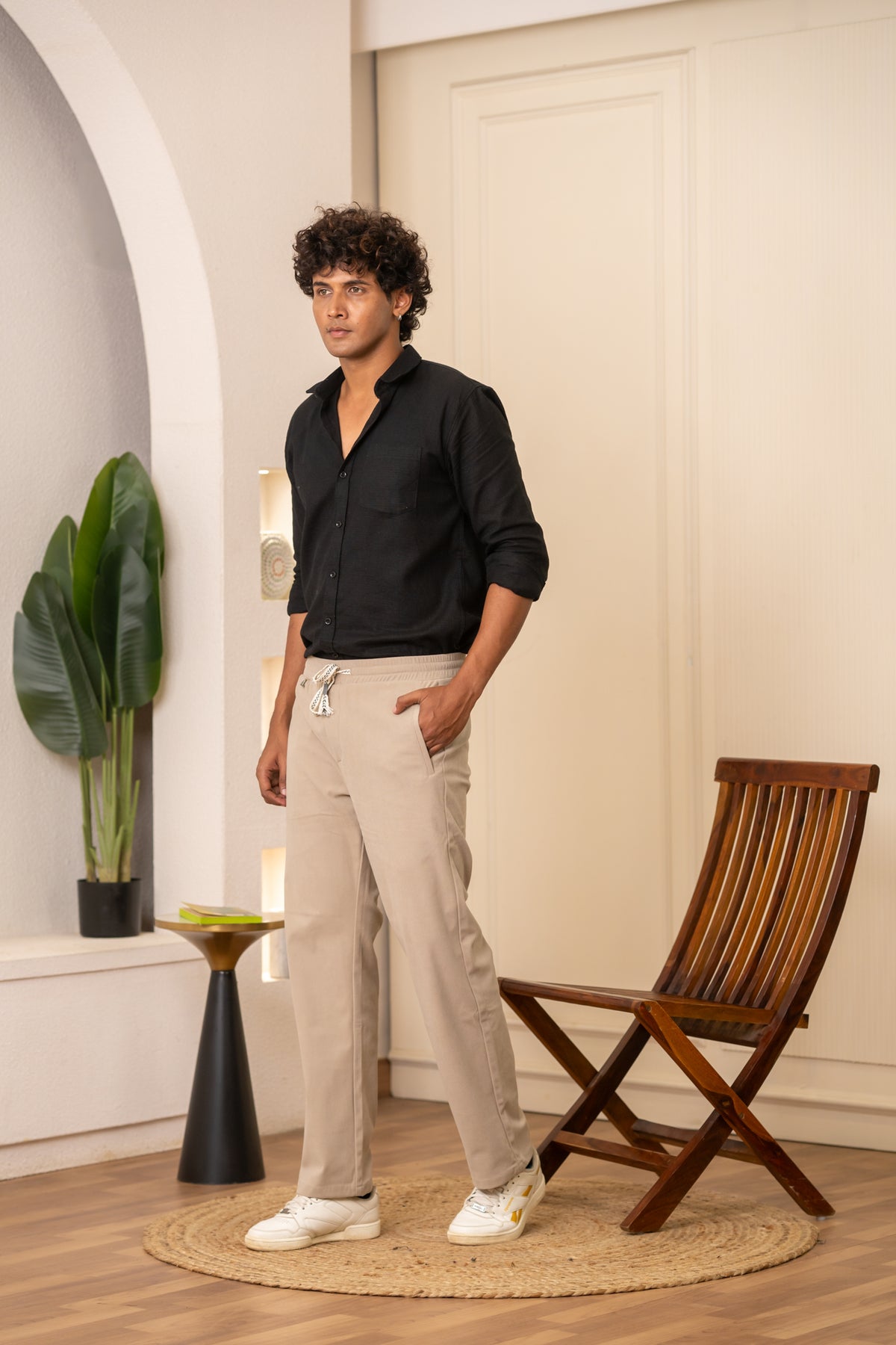 Beige Everyday Smart Trouser