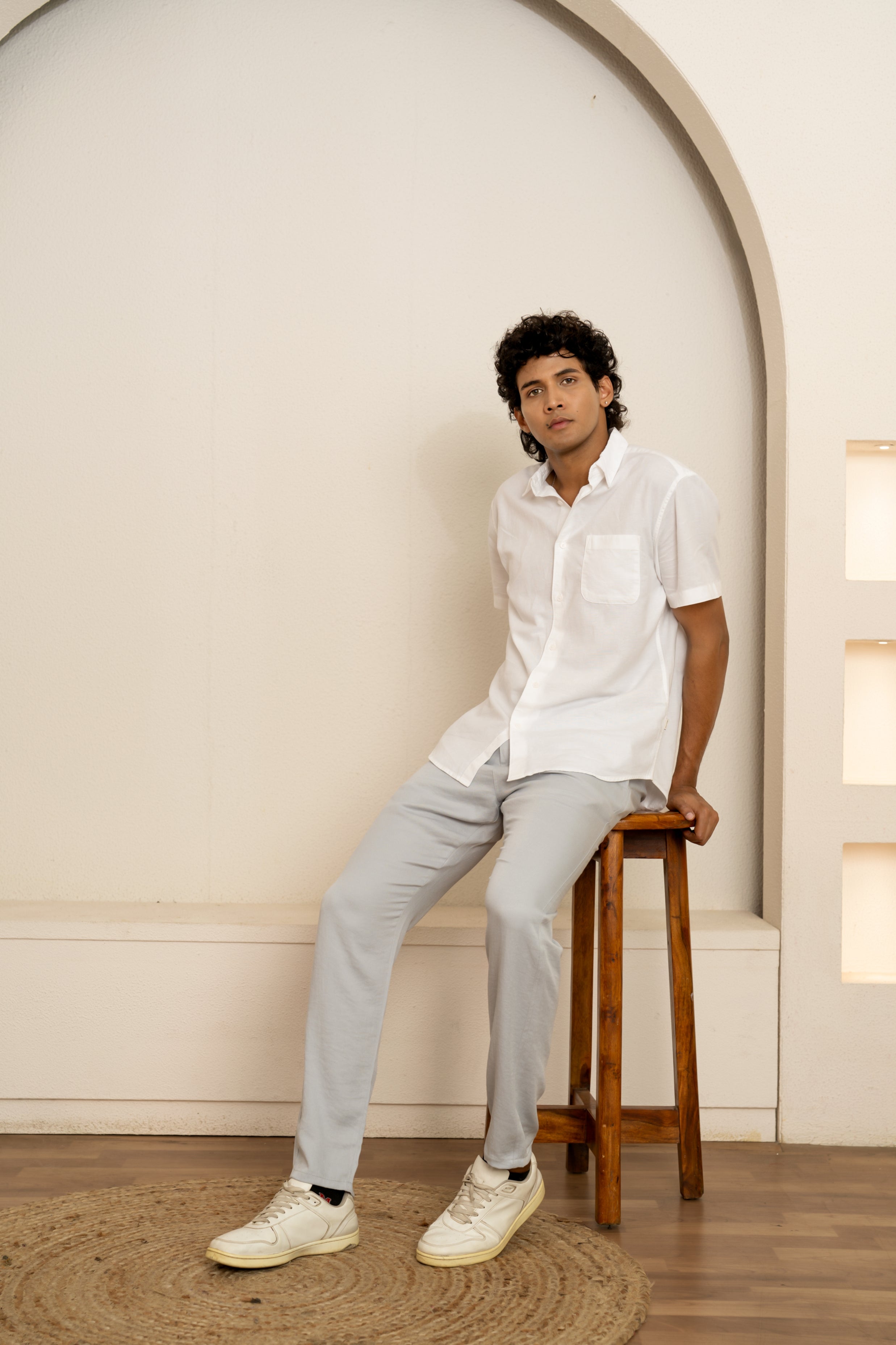 PRAYAG I Trousers - Sky