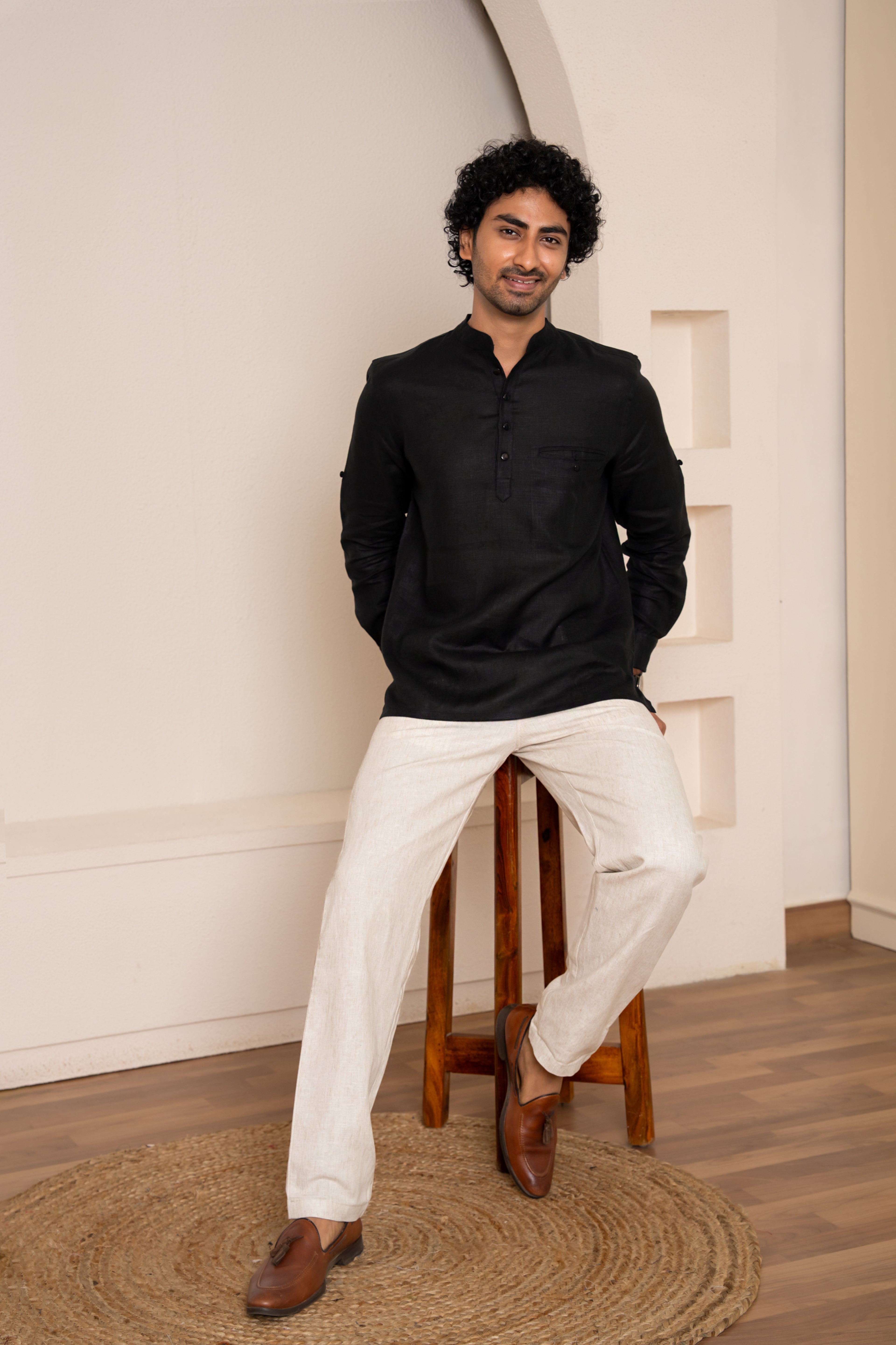AWADH Kurtas - Black