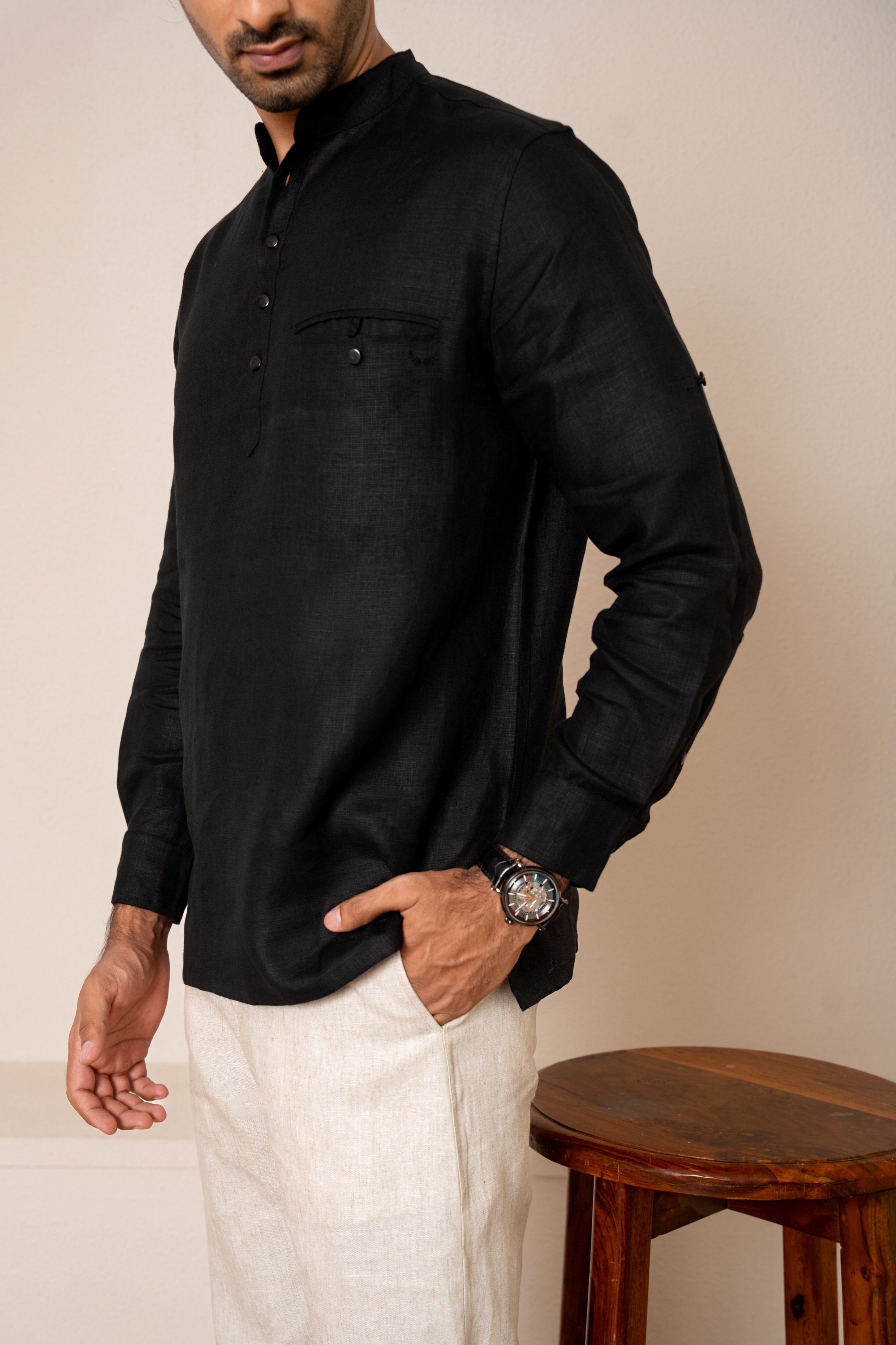 AWADH Kurtas - Black