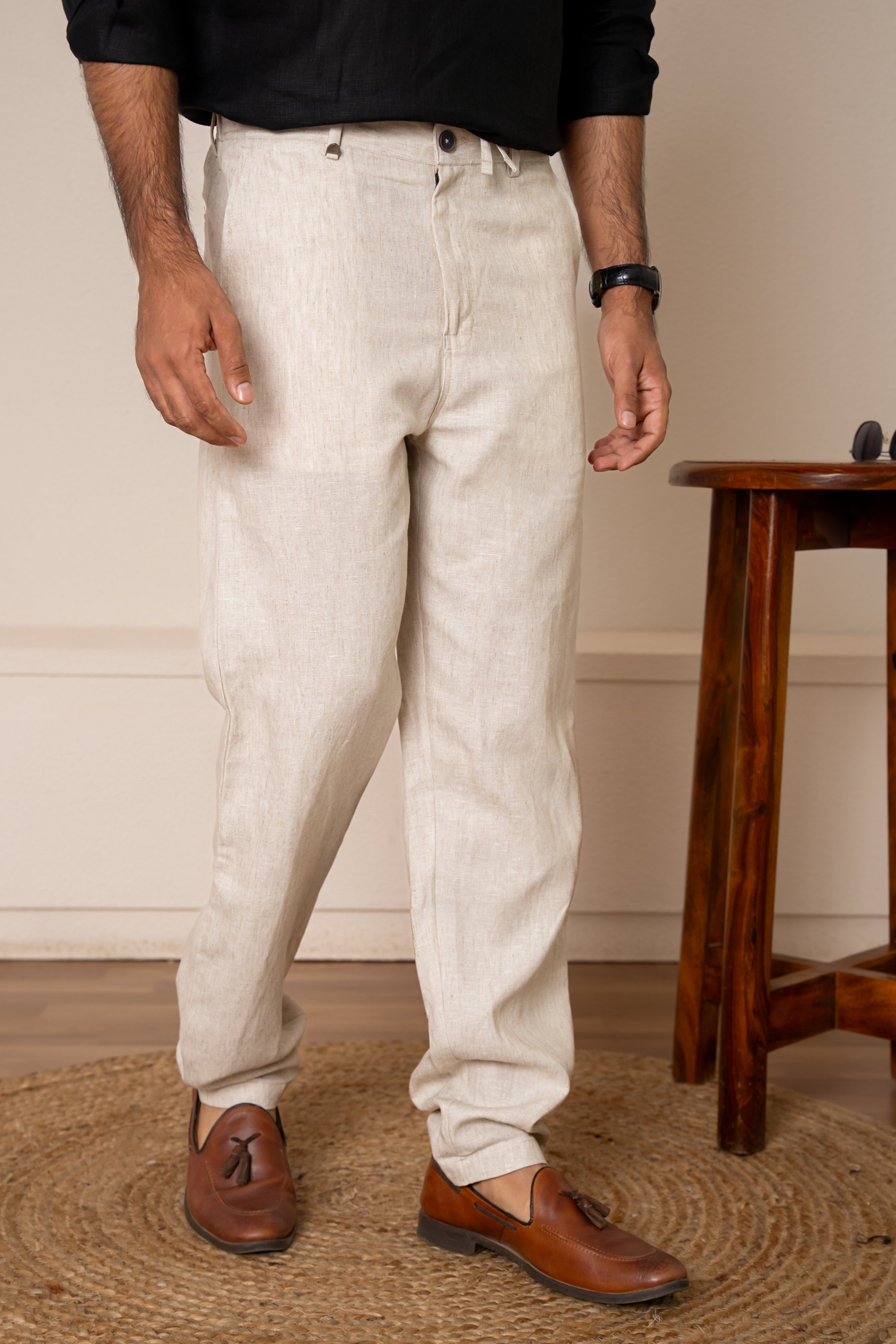 AWADH Trousers - Beige