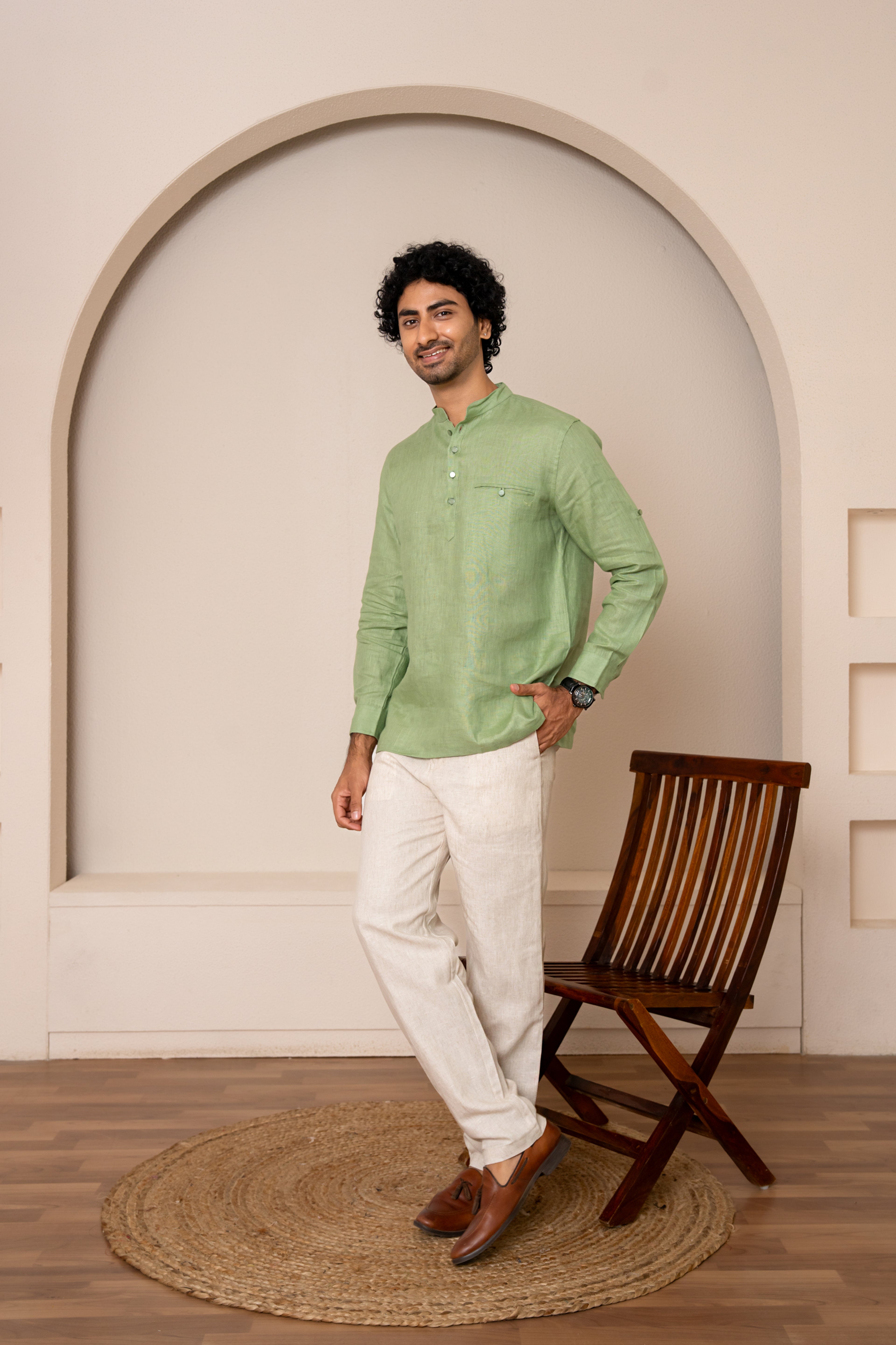 AWADH Trousers - Beige