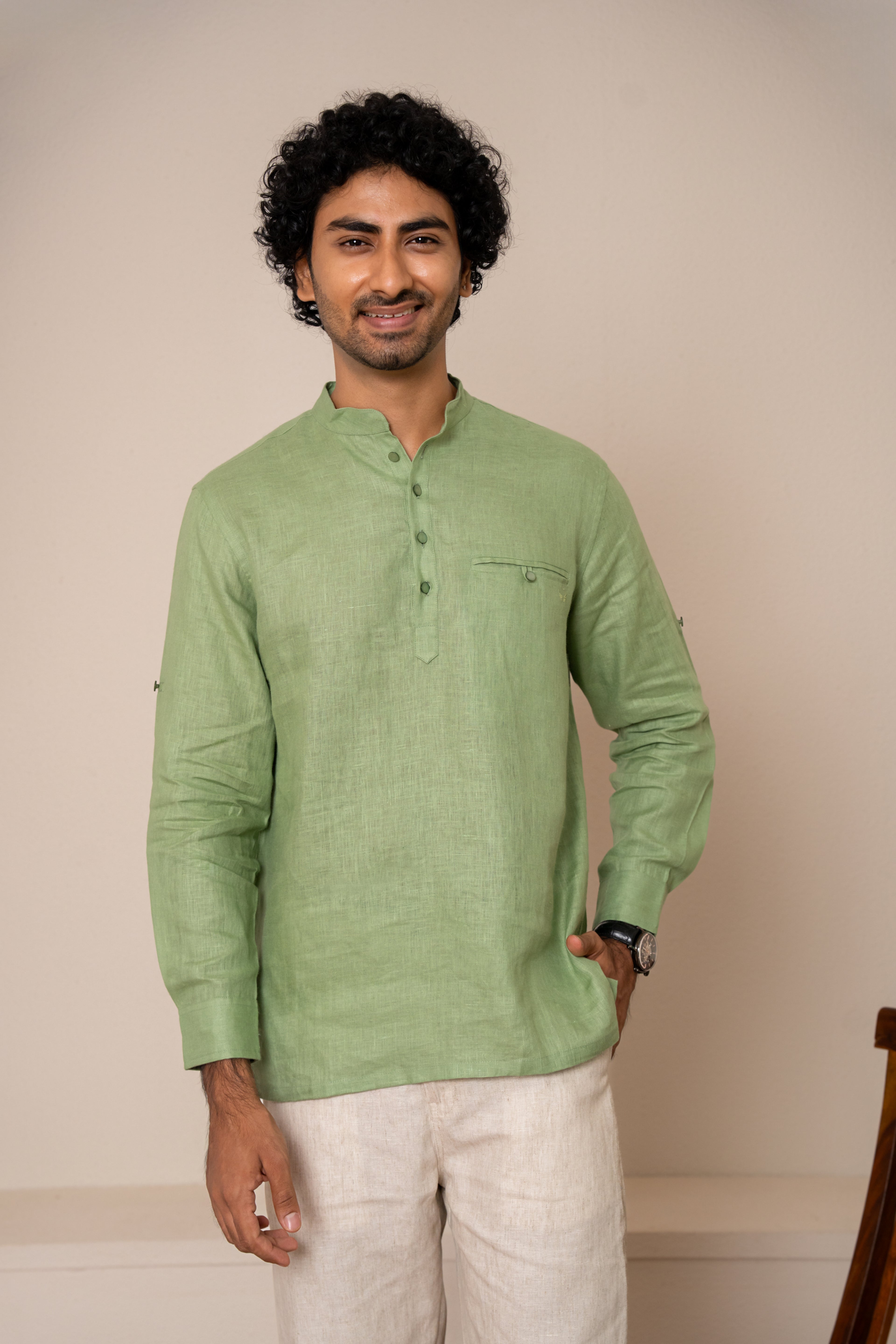 AWADH Kurtas - Pistachio
