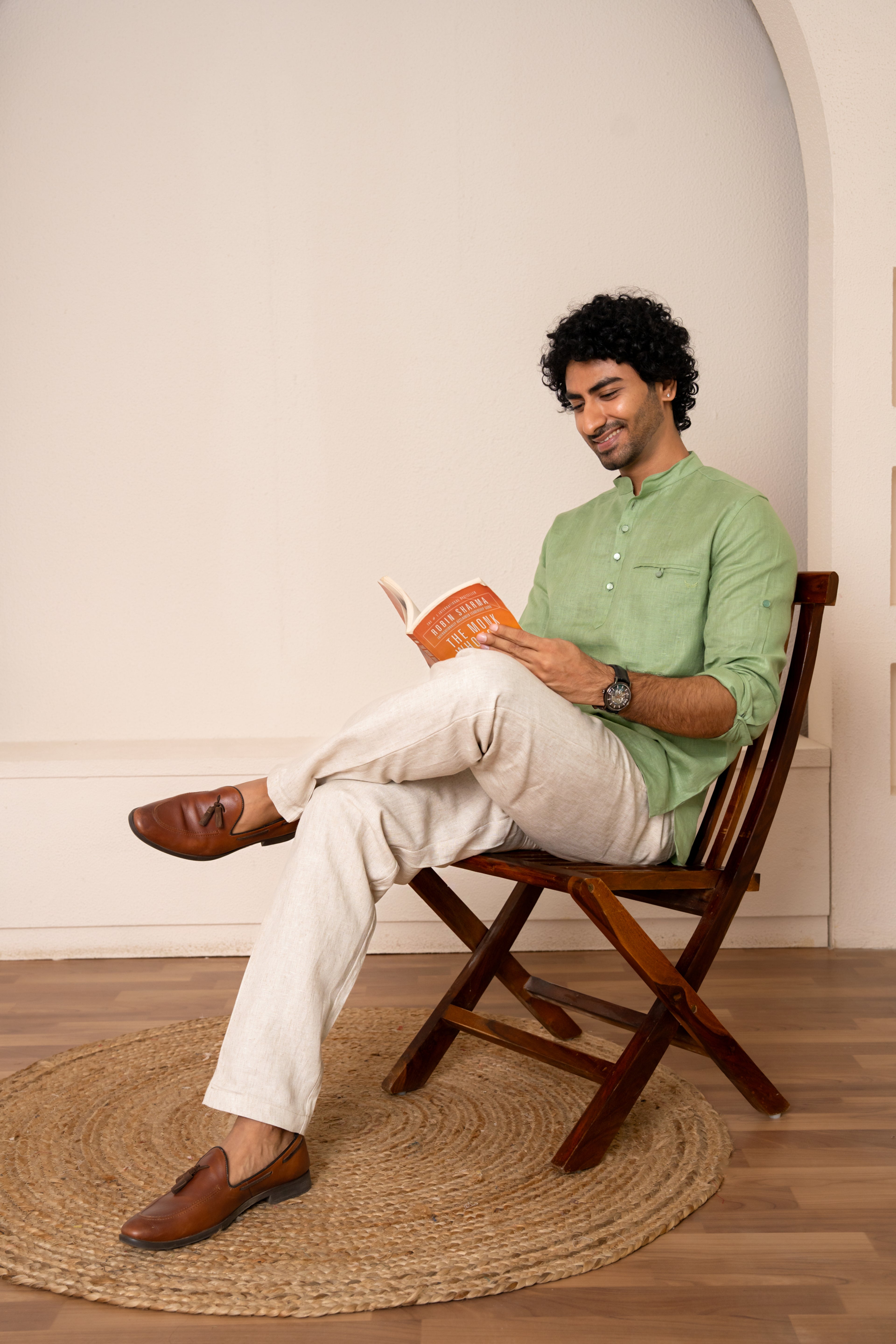 AWADH Trousers - Beige