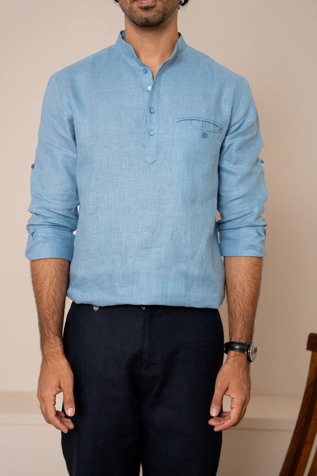 AWADH Kurtas - Sky Blue