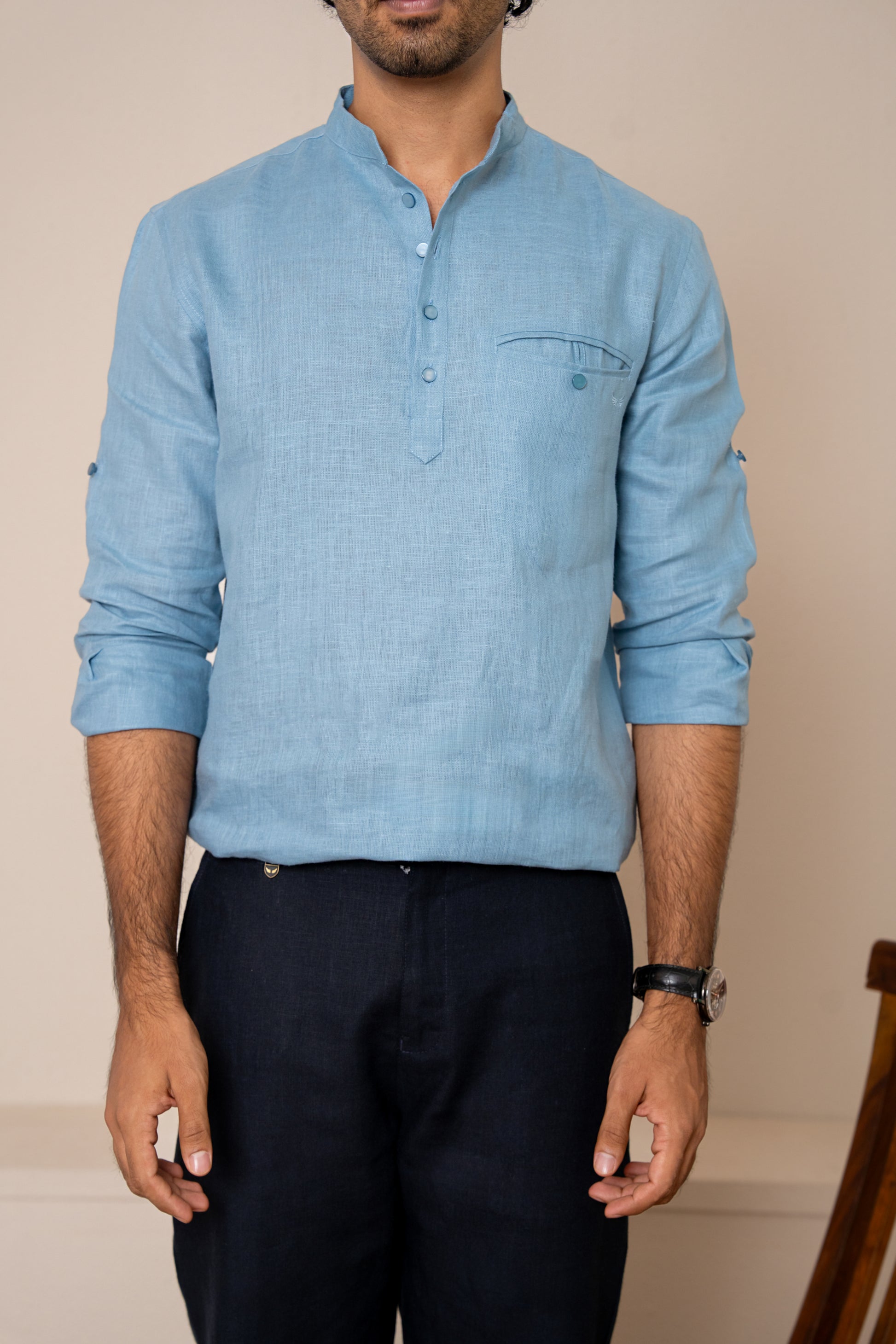 AWADH Kurtas - Sky Blue