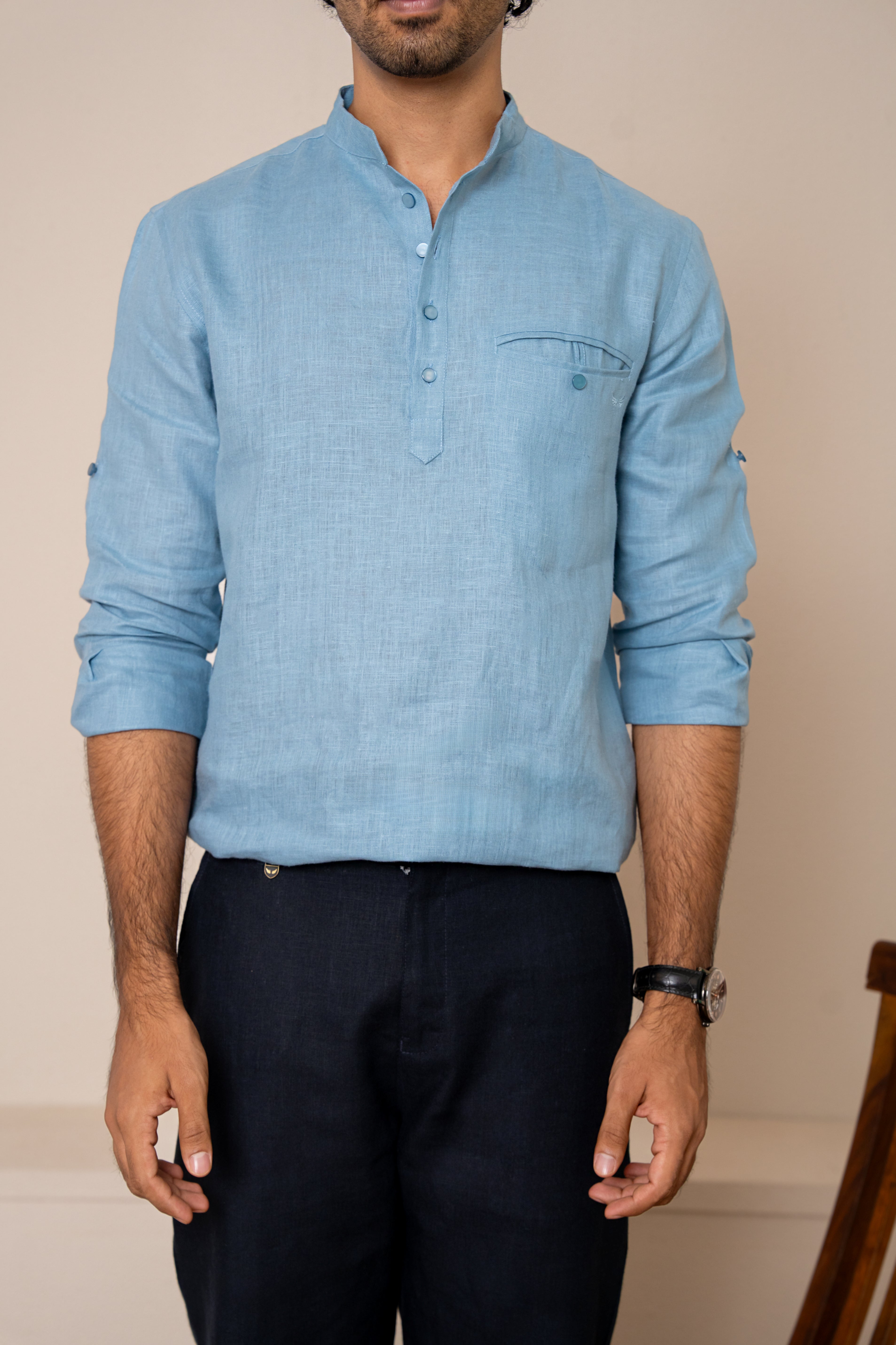 AWADH Kurtas - Sky Blue
