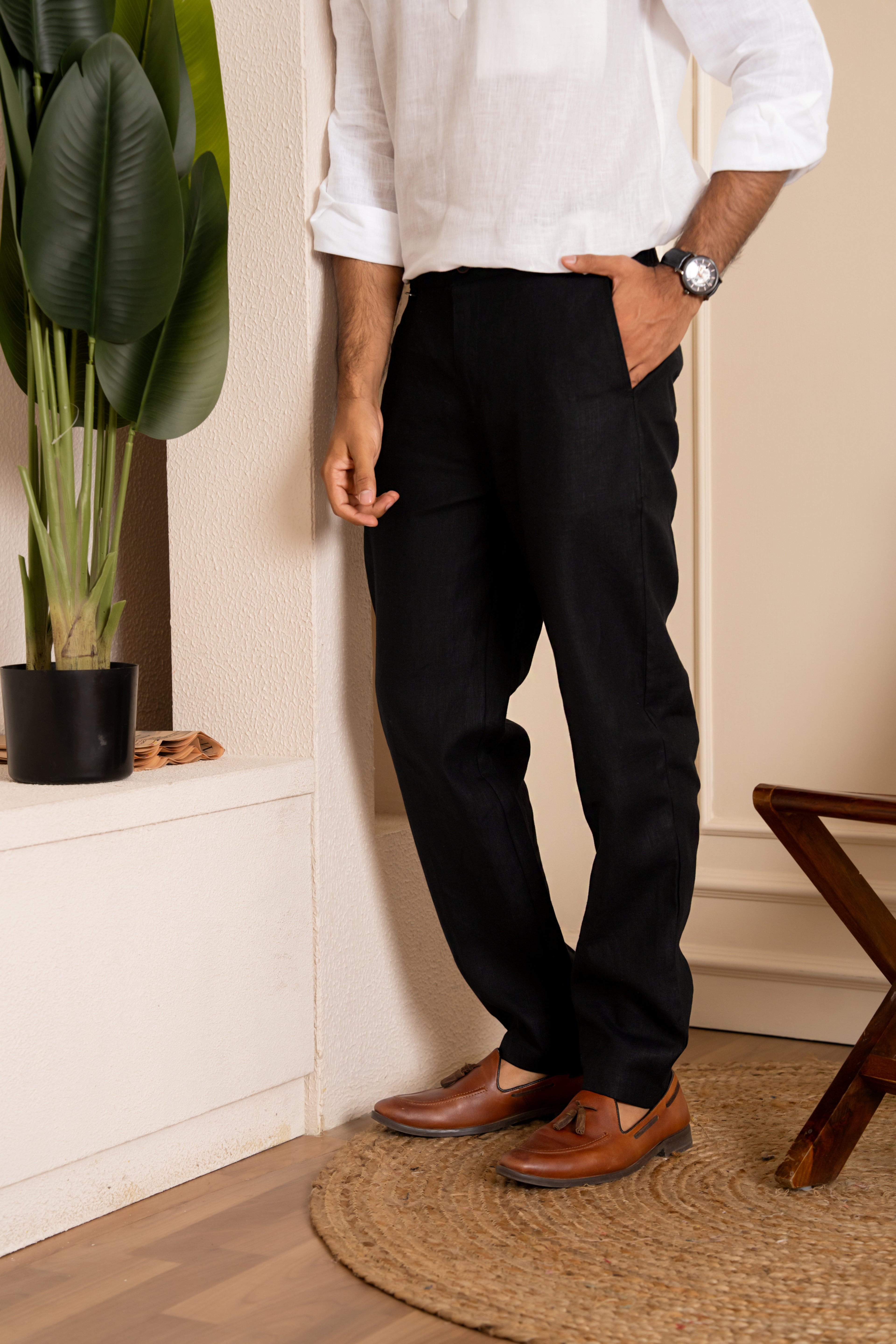 AWADH Trousers - Black