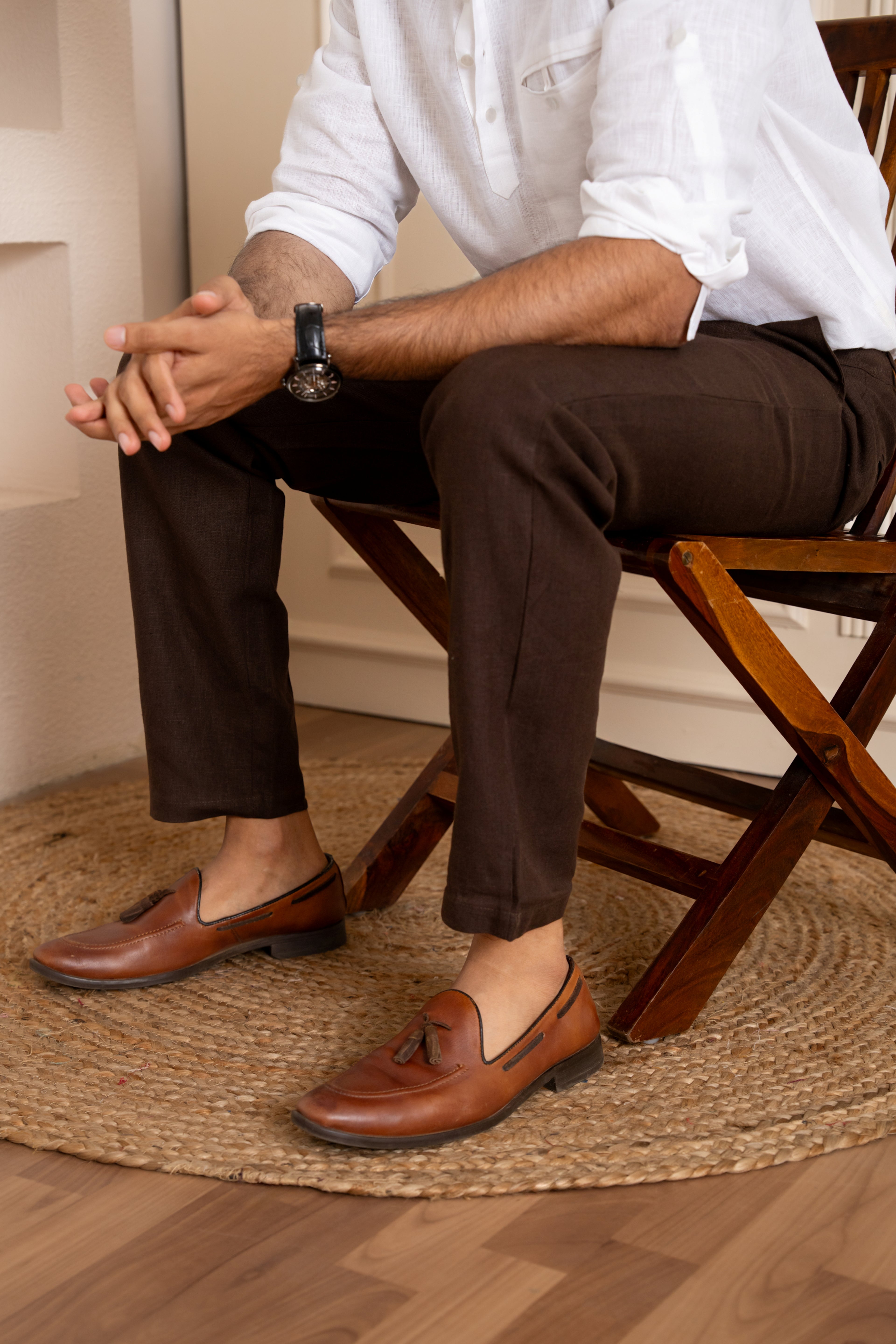 AWADH Trousers - Brown